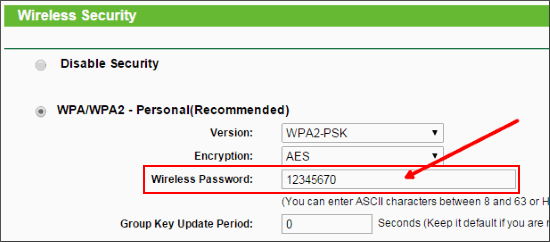 Как поменять пароль WiFi на роутере TP-Link