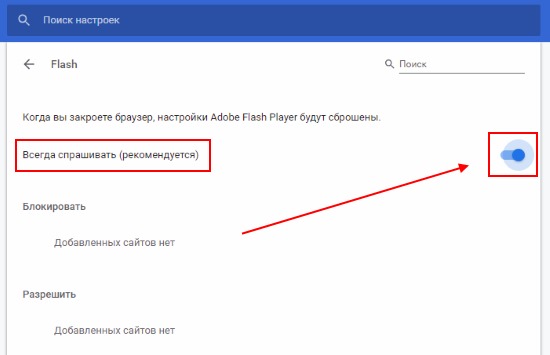Как включить Flash Player в Google Chrome?